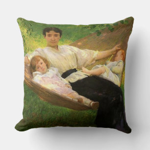 “The Hammock” by Joseph De Camp Cushion