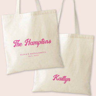 The Hamptons Bachelorette Party Personalised Tote Bag