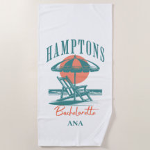 the hamptons bachelorette sunset retro blue