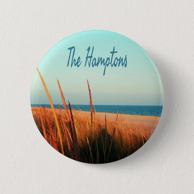 The Hamptons Beach Long Island NewYork 6 Cm Round Badge (Front)