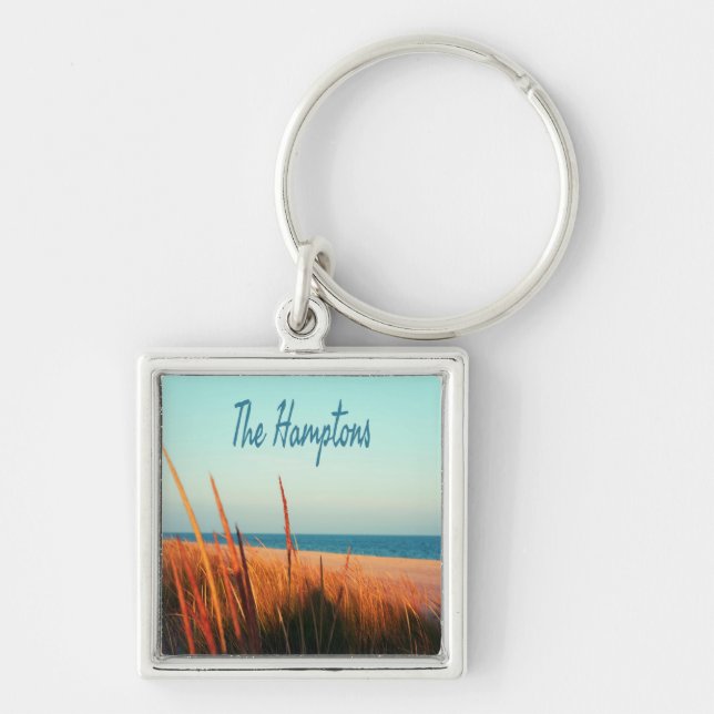 The Hamptons Beach Long Island NewYork Key Ring (Front)