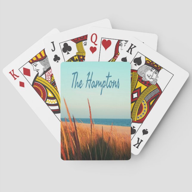 The Hamptons Beach Long Island NewYork Playing Cards (Back)