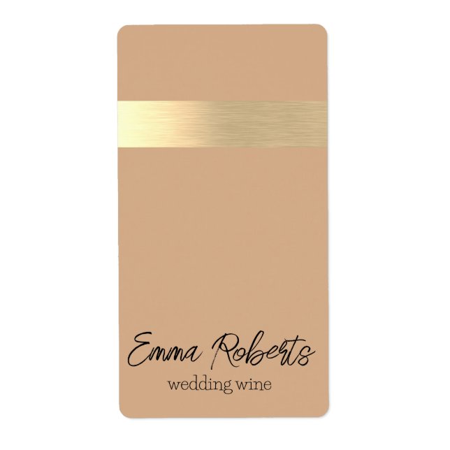 The Hamptons Gold Foil Rustic Faux  (Front)