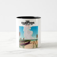 The Hamptons Long island NYC, travel poster.