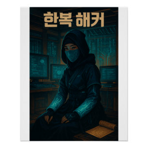 The Hanbok Hacker - Korean female spy Poster