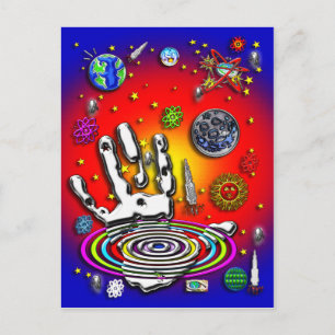 The Hand of Humanity in Space II Postcard
