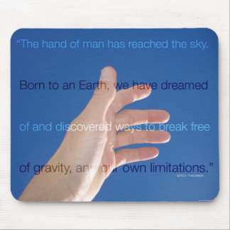 the hand of man mouse pad