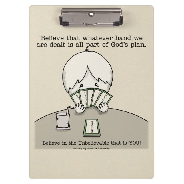 The Hand We're Dealt Clipboard (Front)