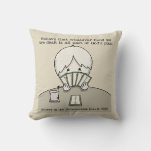 The Hand We're Dealt Cushion