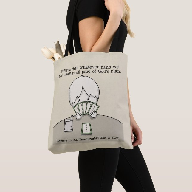 The Hand We're Dealt Tote Bag (Close Up)
