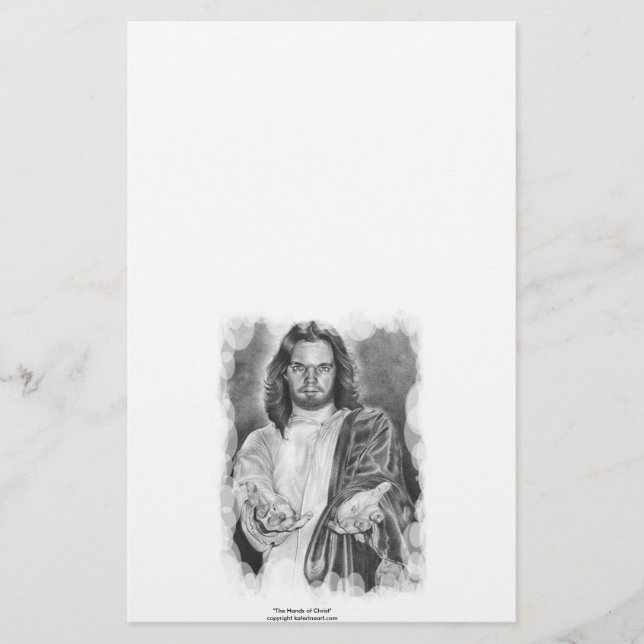 The Hands of Christ Stationery (Front)