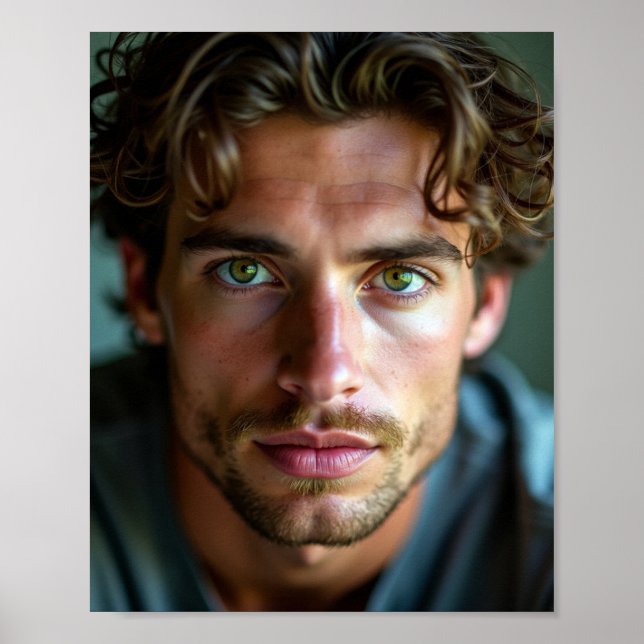 The handsome young American man Poster (Front)