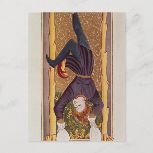 The Hanged Man, tarot card, French Postcard (Front)