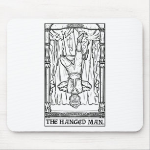 The Hanged Man Tarot Card Halloween Marionette Spo Mouse Pad