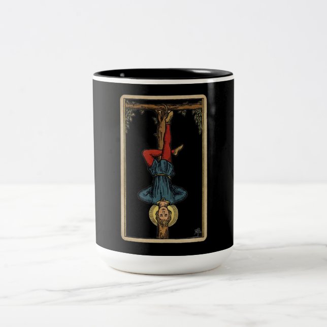 The Hanged Man Tarot Two-Tone Coffee Mug (Center)