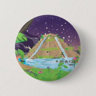 The Hanging Gardens of Babylon 6 Cm Round Badge