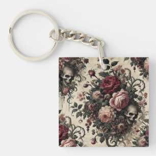 The Hanging Gardens of the Arcane – Gothic Floral Key Ring