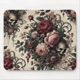 The Hanging Gardens of the Arcane – Gothic Floral Mouse Pad