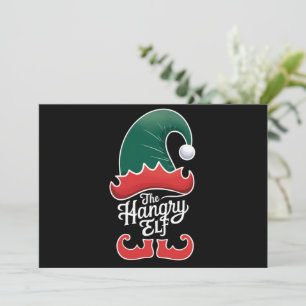 The Hangry Elf Family Matching Group Christmas  Holiday Card