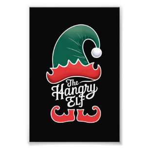 The Hangry Elf Family Matching Group Christmas  Photo Print