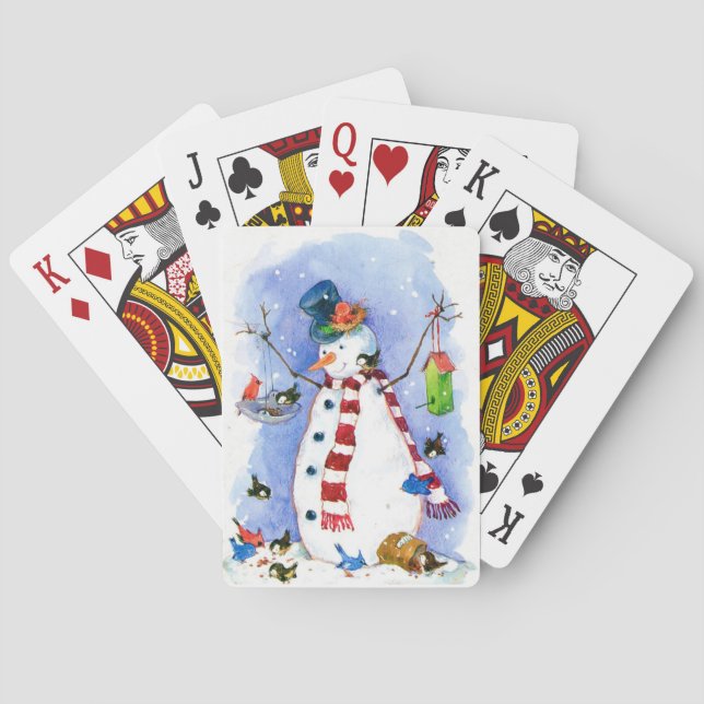 The Happiest Snowman Playing Cards (Back)