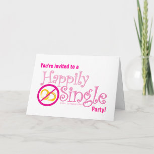 The Happily Single Collection by MDillon Designs Invitation