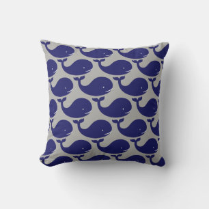 The Happy Blue Whale Outdoor Cushion