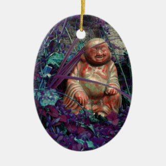 the happy buddah ceramic ornament