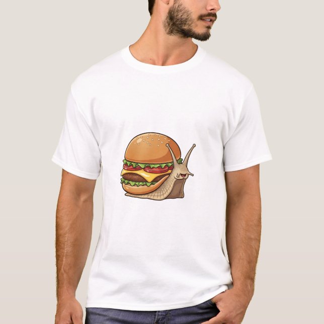 The Happy Burger-Snail T-Shirt (Front)