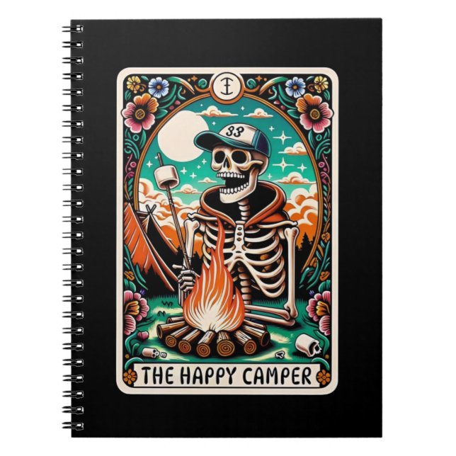 The Happy Camper Tarot Card Notebook Collection (Front)