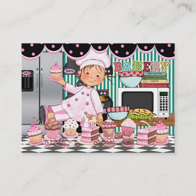 The Happy Chef / Bakery / Caterer - SRF Business Card (Front)