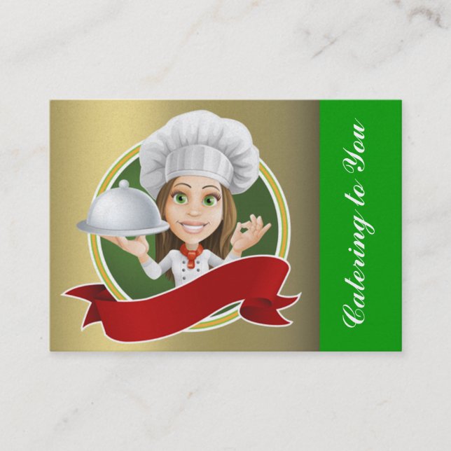 The Happy Chef / Caterer / Bakery - SRF Business Card (Front)