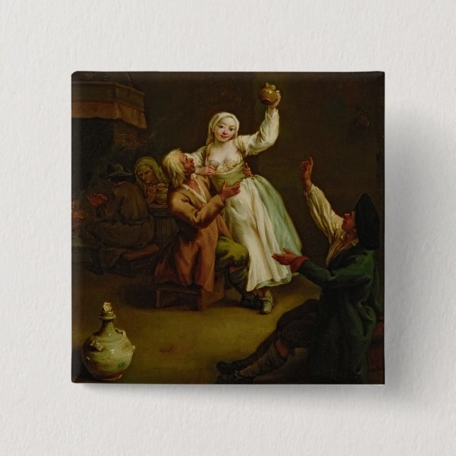 The Happy Couple 15 Cm Square Badge (Front)