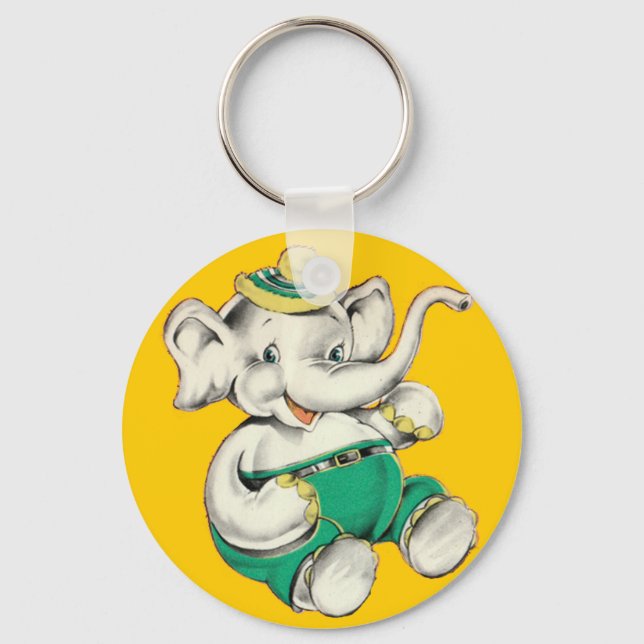The Happy Elephant Keychain (Front)