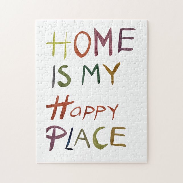The Happy Introvert “Home Is My Happy Place” Jigsaw Puzzle (Vertical)