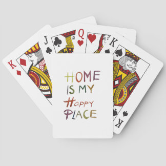 The Happy Introvert “Home Is My Happy Place” Playing Cards