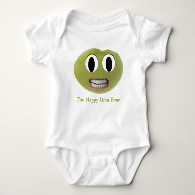 The Happy Lima Bean Kids Clothes Baby Bodysuit (Front)