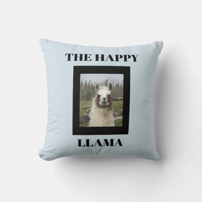 THE HAPPY LLAMA CUSHION (Front)