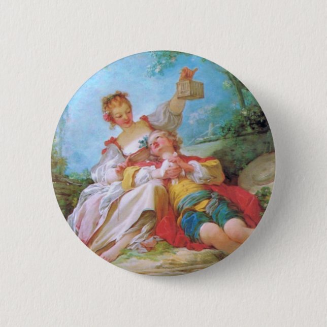 The Happy Lovers 6 Cm Round Badge (Front)
