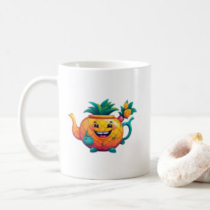 The Happy & Prosperous Pineapple Teapot Coffee Mug