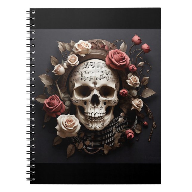 the happy skull notebook (Front)