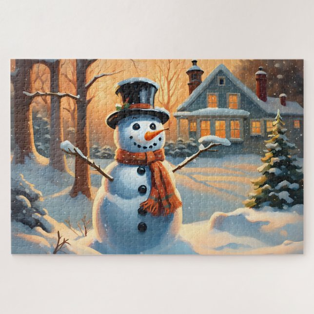 The Happy Snowman Jigsaw Puzzle (Horizontal)