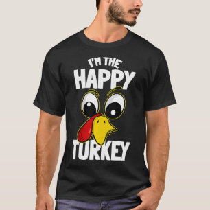 The Happy Turkey Family Group Matching Thanksgivin T-Shirt