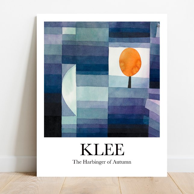 The Harbinger of Autumn by Paul Klee Poster (Fall's First Sign: Klee's "Harbinger of Autumn." Museum-quality poster)