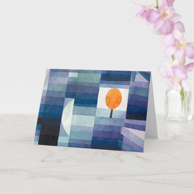The Harbinger of Autumn - Paul Klee - Modern Art Card (Orchid)