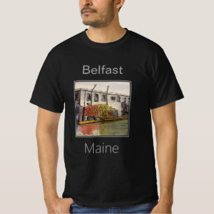 The Harbor and Lobster Traps at Belfast, Maine T-Shirt