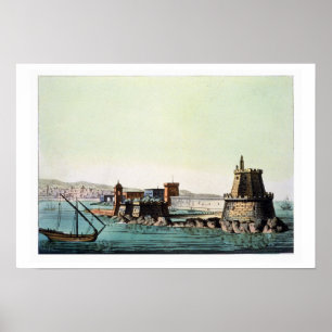 The Harbour and Mole at Algiers, plate 69 from 'Le Poster