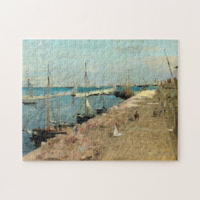 The Harbour at Cherbourg | Berthe Morisot Jigsaw Puzzle (Horizontal)