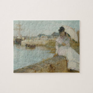 The Harbour at Lorient, 1869 (oil on canvas) Jigsaw Puzzle
