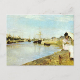 The Harbour at Lorient by Berthe Morisot Postcard
